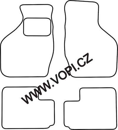 Textil-Autoteppiche Suzuki Ignis 09/2003 - 2008 Autofit (4526)